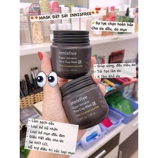 Mặt Nạ Dưỡng Da Đất Sét Innisfree Super Volcanic Pore Clay Mask