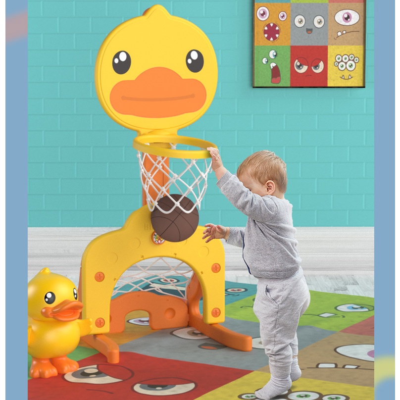 Bộ đồ chơi bóng rổ cho trẻ em B.Duck 3 trong 1 có thể nâng lên hạ xuốngCòn Ít