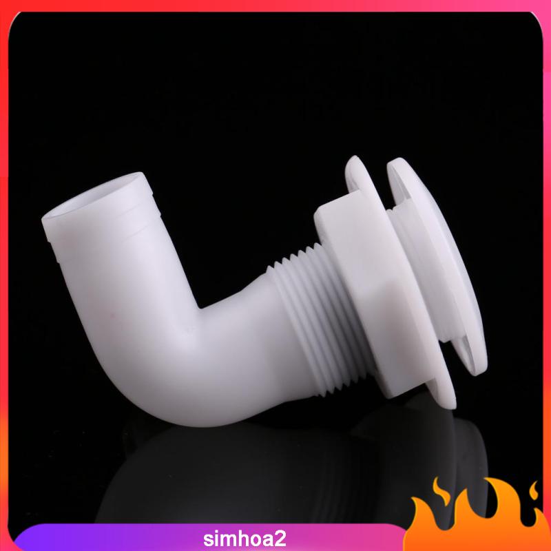 Ống Bơm Thru-Hull Bilge 1 "Bằng Nhựa Nylon Màu Trắng 2 Cái Cho Thuyền | BigBuy360 - bigbuy360.vn