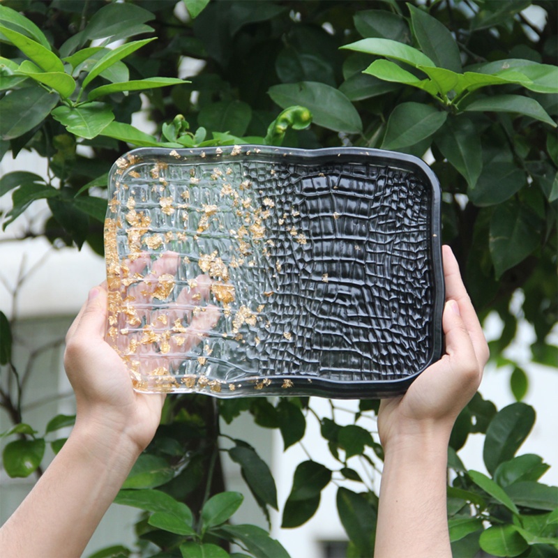 Khuôn Silicone Tạo Hình Da Rắn / Ấm Trà Làm Khay Đựng Trái Cây Trang Sức Tiện Dụng