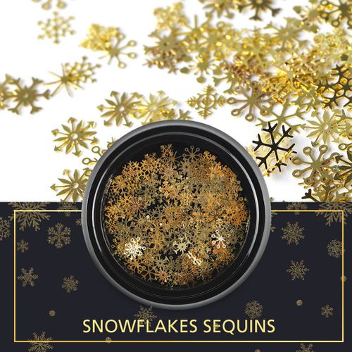 Phụ Kiện Trang Trí Móng Tay Hình Bông Tuyết 3D Lấp Lánh Xinh Xắn