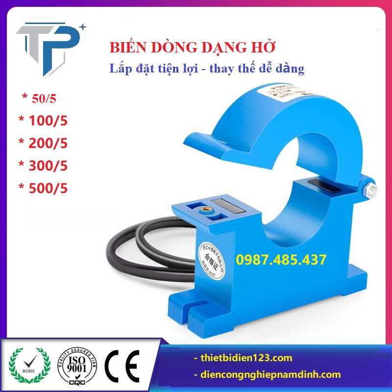 Biến dòng dạng kẹp hở KCT-38M - phi 38mm - CT Dạng Đóng Mở