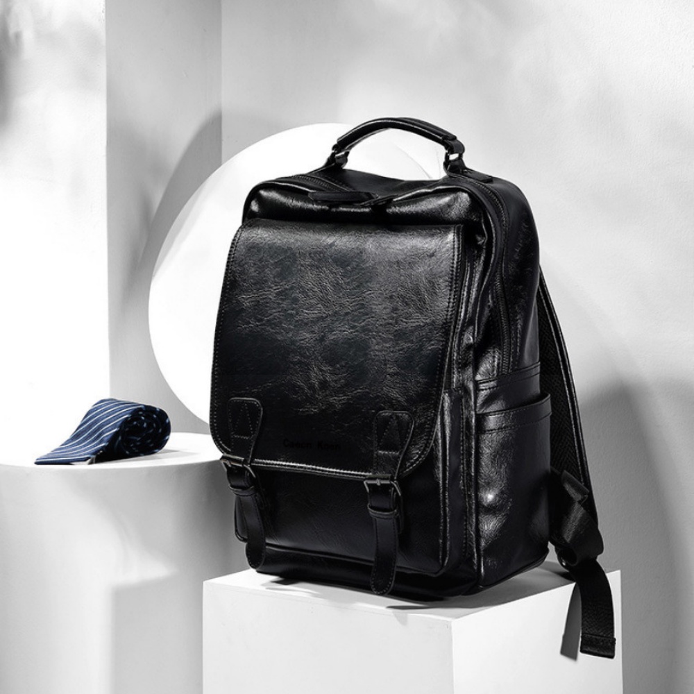 Balo Da Thời Trang Ulzzang Nam Nữ,Da PU Cao Cấp,Đựng Laptop 15,6 inh-Chống nước,Kiểu dáng trẻ trung, cá tính - 𝑰𝑩𝑨𝑮
