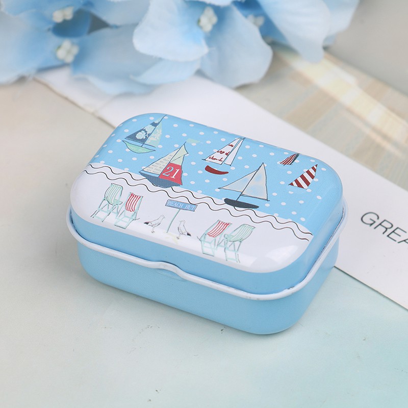 Hộp Thiếc Đựng Đồ Đa Năng In Họa Tiết Xinh Xắn