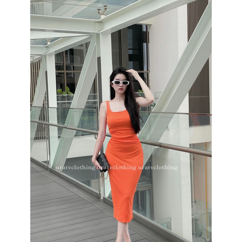 [CÓ SẴN-ẢNH THẬT]  Đầm midi hở lưng Uratv