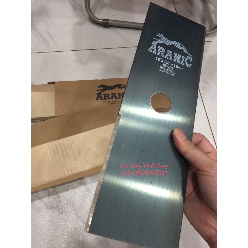 Lưỡi xài máy cắt cỏ Aranic mẫu Đức dày 1.8mm , dao cắt cỏ làm vườn, gắn máy