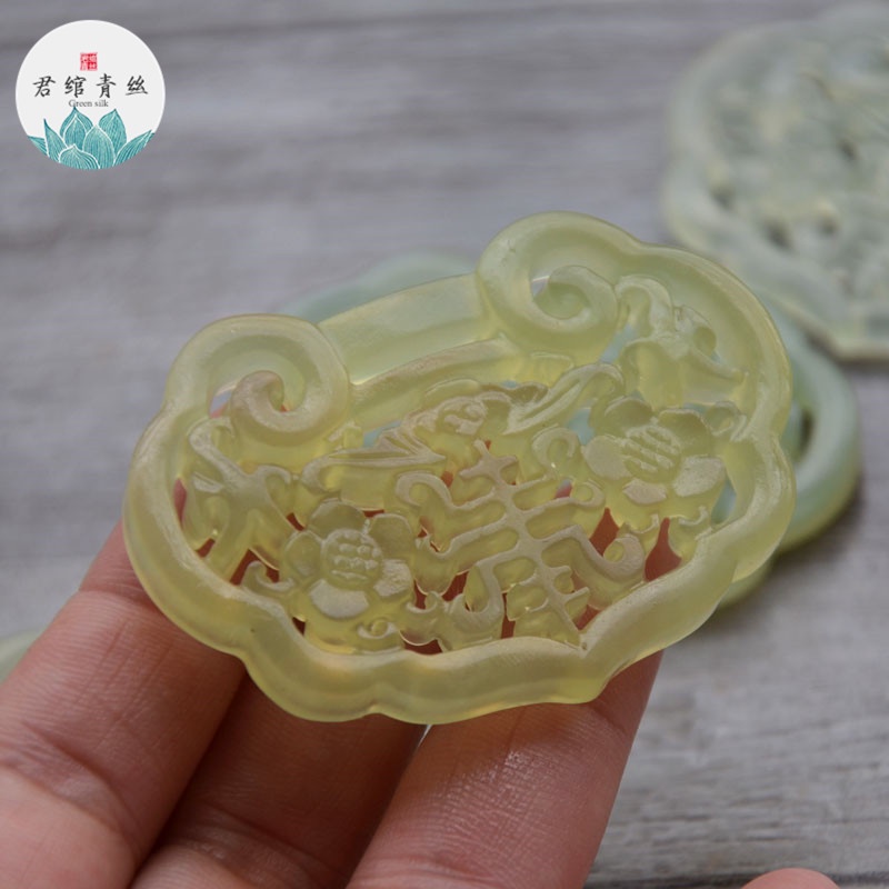 Khóa Tròn Bằng Đá Tự Nhiên 40 * 57MM Dùng Làm Đồ Trang Sức diy