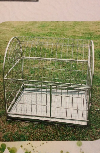 Chuồng chó inox to s1-60*45*59cm
