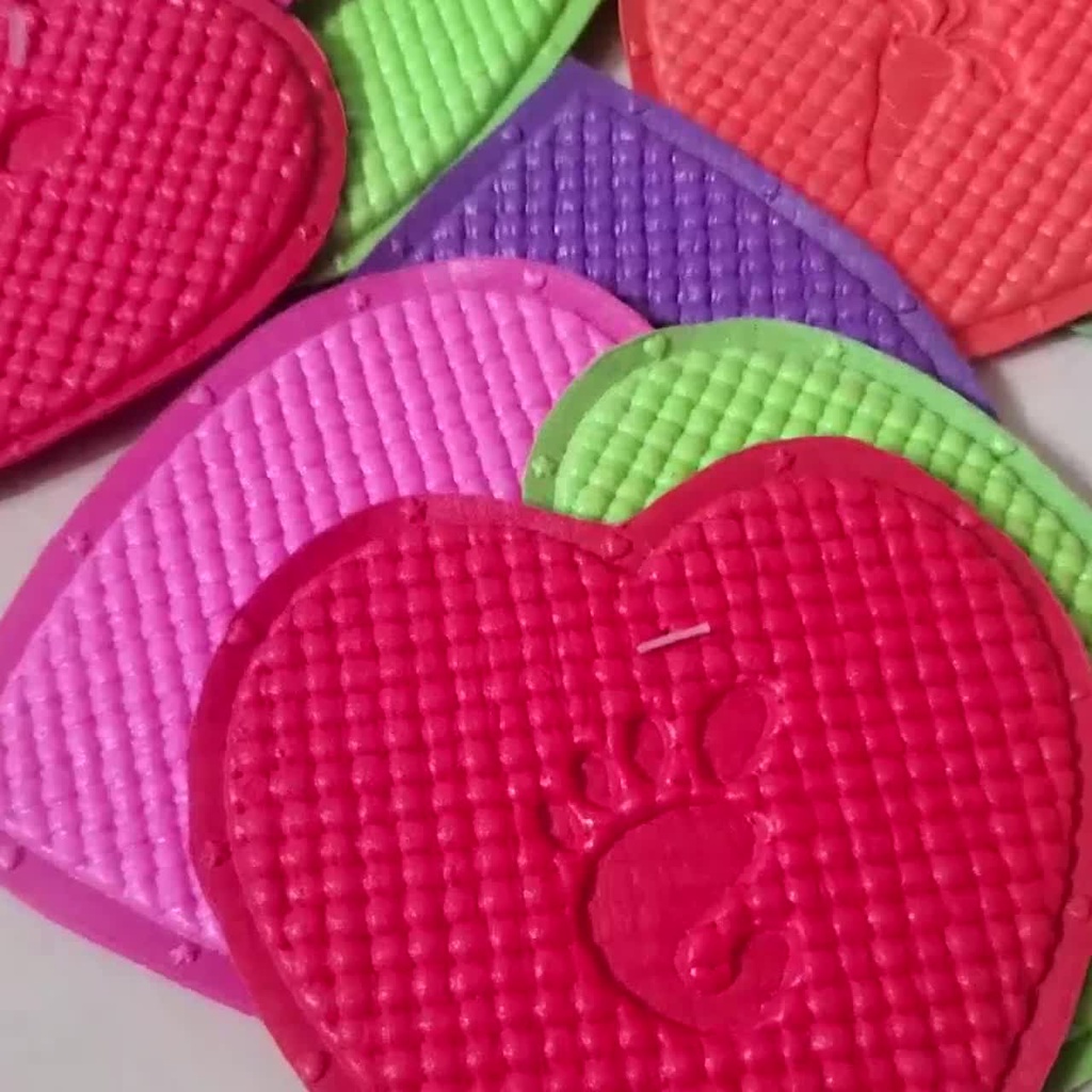 Combo 12 lót ly tim dập hình trái cây