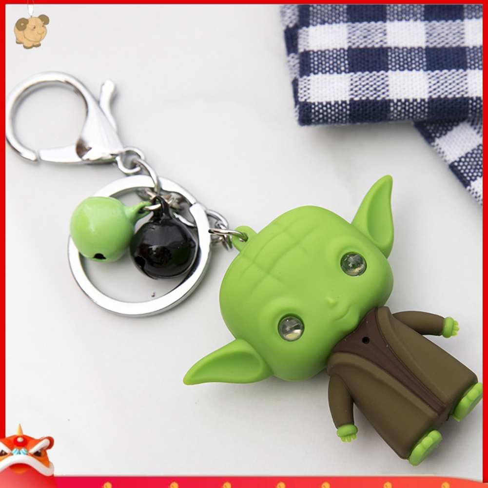 Móc Khóa Hình Nhân Vật Yoda Trong Star Wars Có Đèn Led