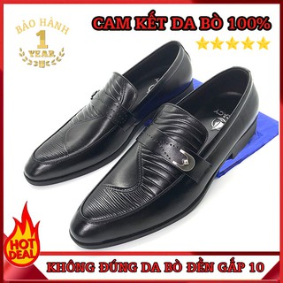 [SIÊU SALE] Giày tây công sở nam da bò nguyên tấm bảo hành 12 tháng N1102D