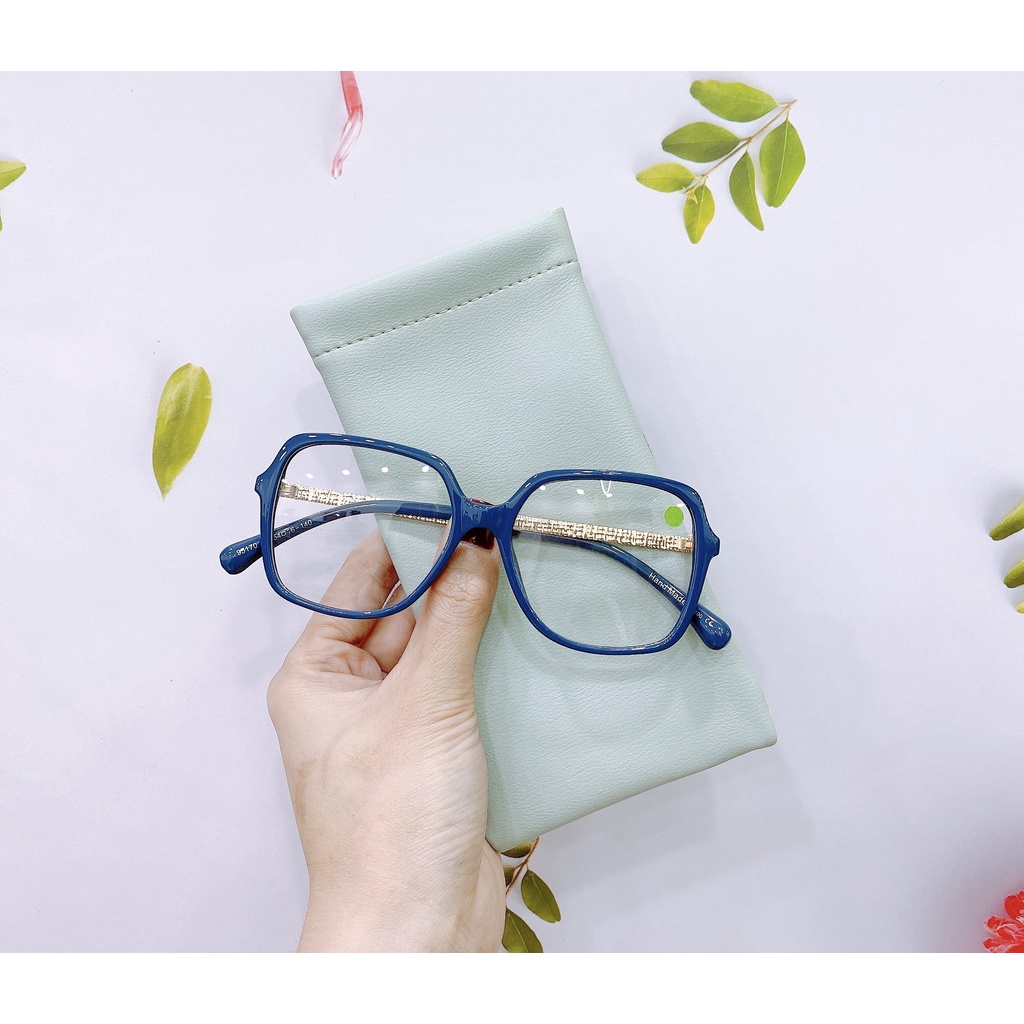 Gọng kính cận nữ GREENEYEWEAR mắt vuông càng kính kim loại 95170