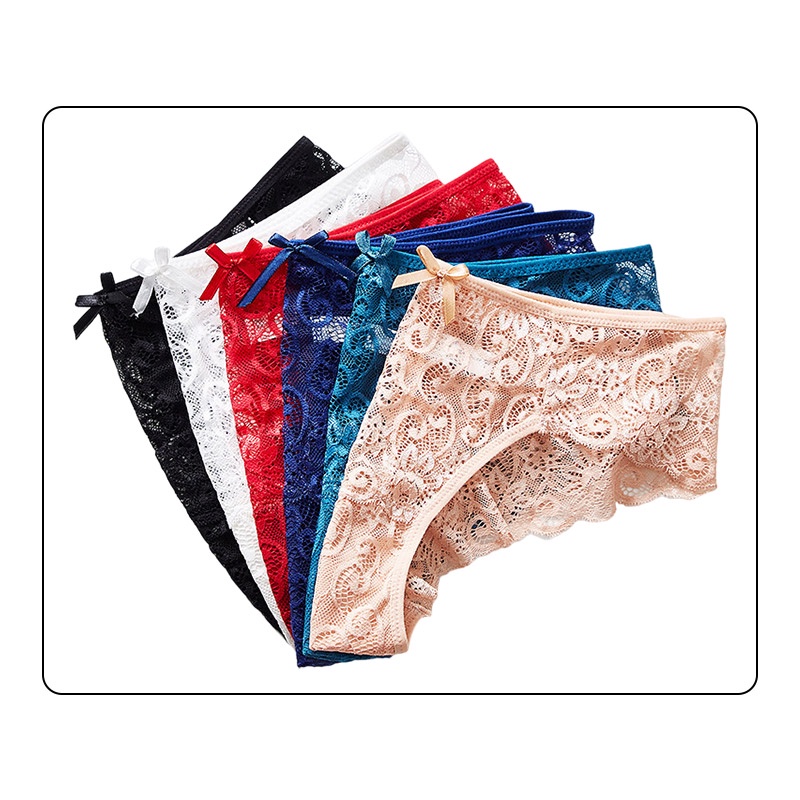 Set 3 Quần Lót Lưng Thấp Mềm Mại Thoải Mái Cho Nữ