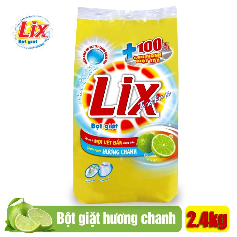 Bột giặt Lix hương hoa 2.4kg