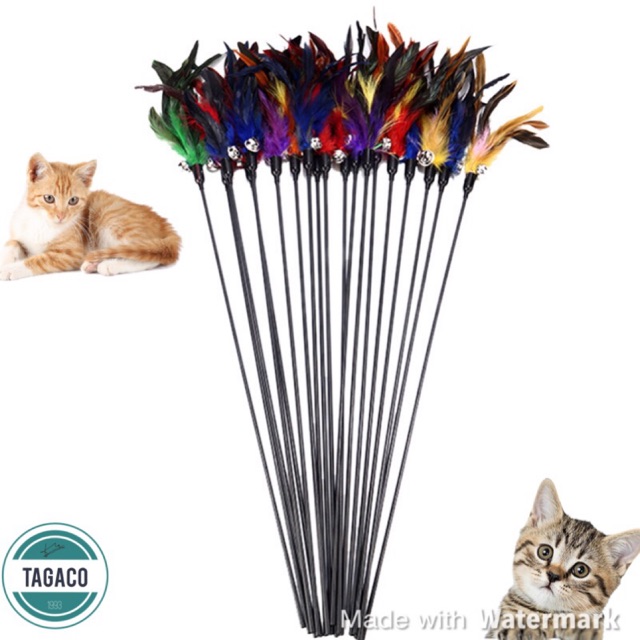 [Mã 1511FMCGSALE giảm 8% đơn 500K] 🧶⭕️ ĐỒ CHƠI CHO MÈO-QUE CHUÔNG TRÊU MÈO!!♋️⚛️