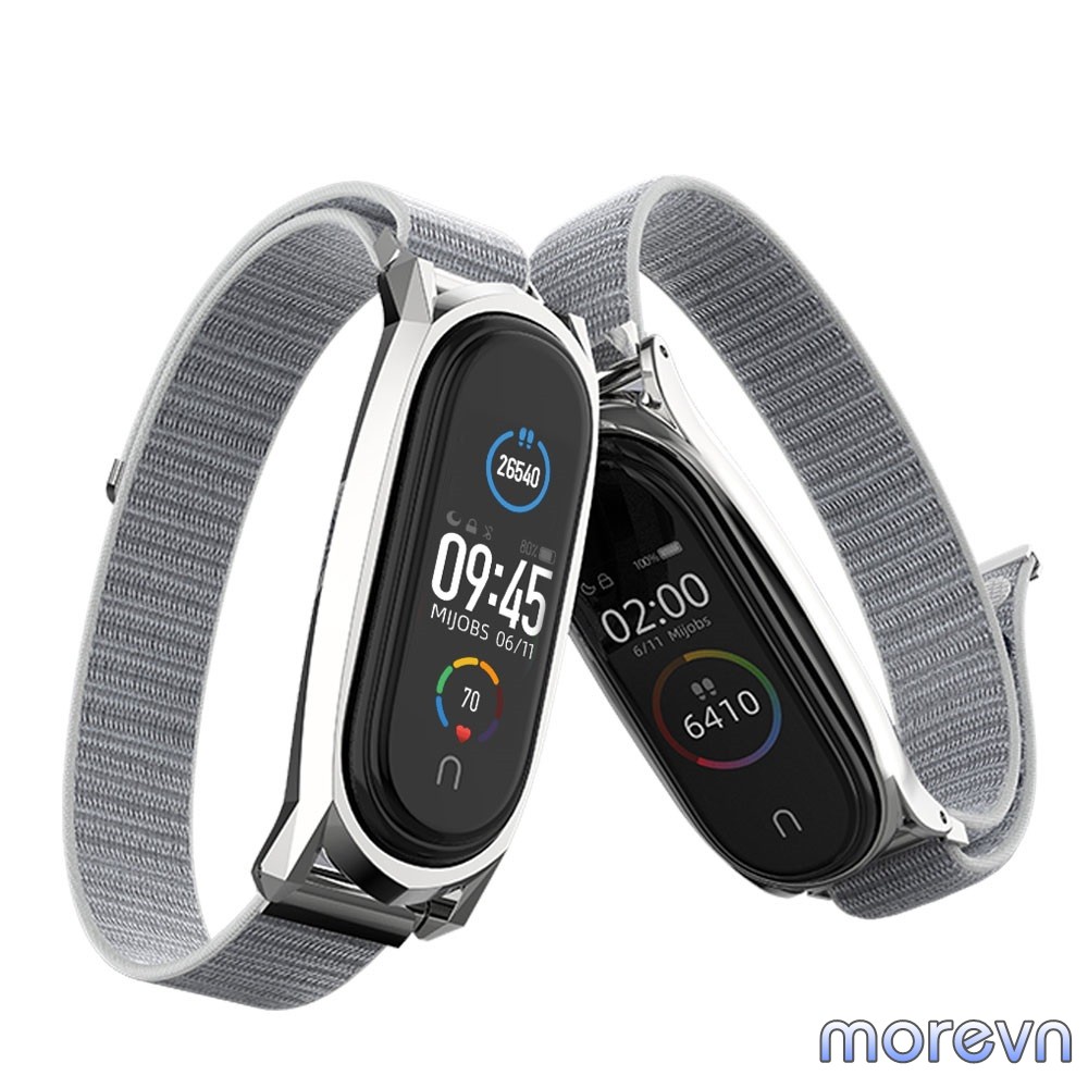 Dây đeo Mi band 4, miband 3 NYLON viền cong PLUS chính hãng Mijobs - dây đeo thay thế mi band 3, miband 4 NYLON (Mijobs)