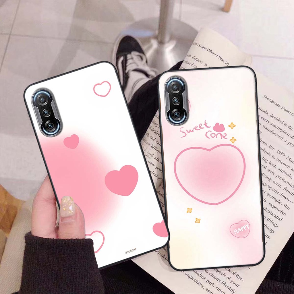 Ốp Xiaomi Redmi K40 / Redmi K40 Pro in hình trái tim, caro kẹo ngọt đầy cá tính siêu đẹp siêu chất