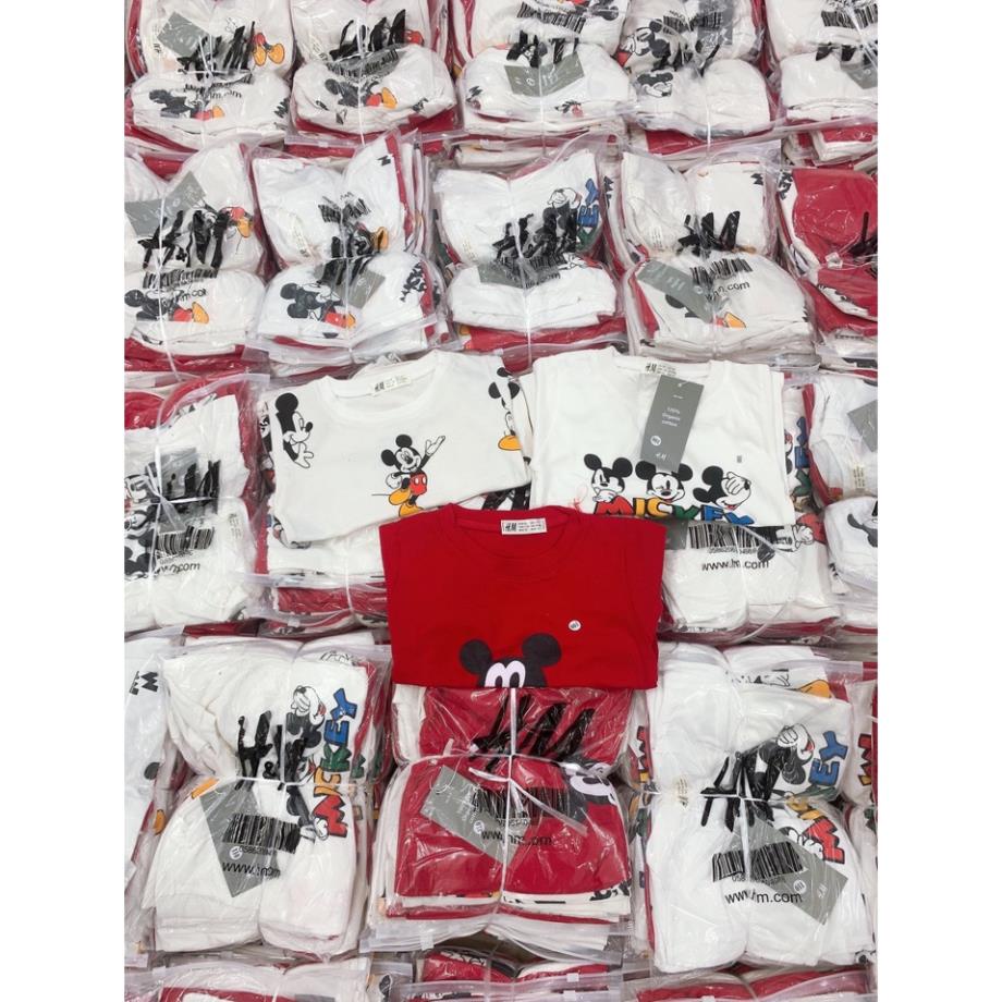 SET 3 ÁO PHÔNG BÉ ĐỎ TRẮNG MICKEY MOUSE