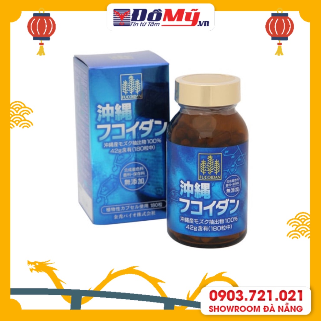 Hỗ trợ b.ệ.n.h ung thư Okinawa Fucoidan Kanehide Bio 180 viên của Nhật Bản