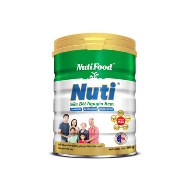 Sữa Nuti nguyên kem 900g (Mẫu mới, date mới)