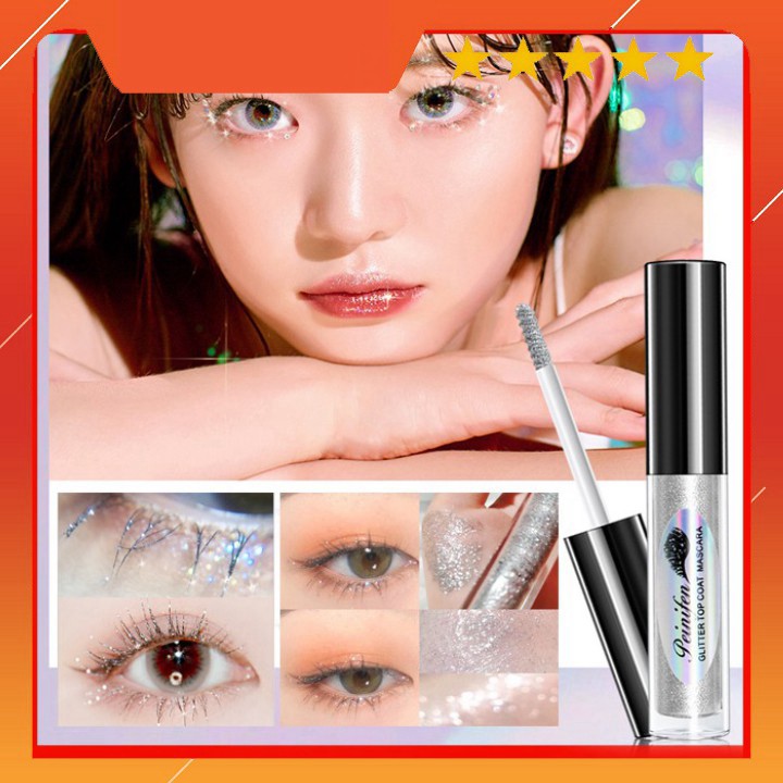 Mascara Chải Nhũ 💕Freship💕 Mascara Peinifen Glitter Top,  Dài Mi, Dày Mi , Không Vón Cục, Không lem, Không Trôi