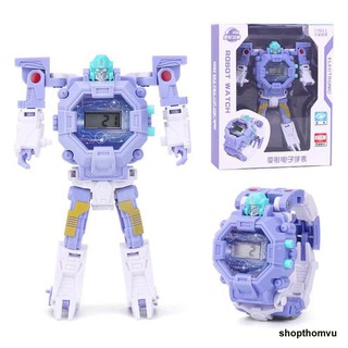 Đồng hồ đeo tay lắp ráp robot biến hình , 022A 023A-Đồng hồ lắp ghép rô bốt