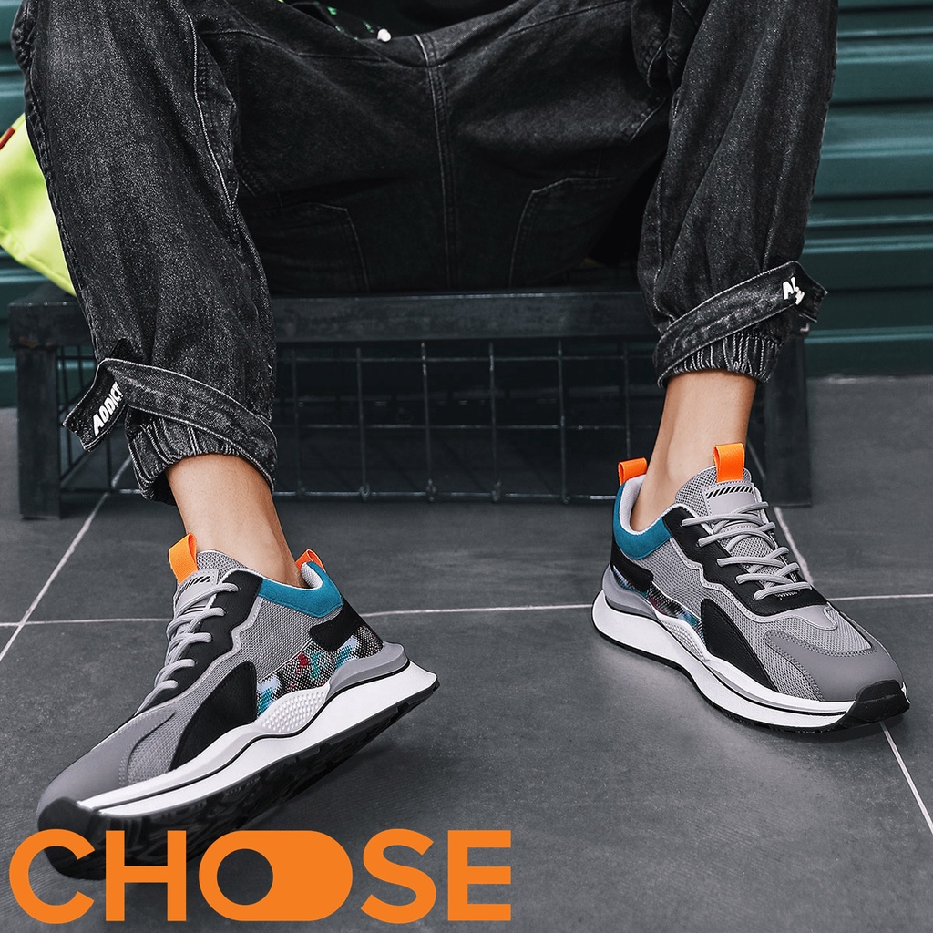 Giày Nam Sneaker Choose Siêu Phẩm Phối Màu Cực Chất Thoáng Khí Tăng Chiều Cao GK617