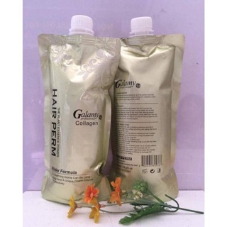 Thuốc uốn ép duỗi tóc galamy colagen 1000ml số 1 dùng chung. số 2 riêng .