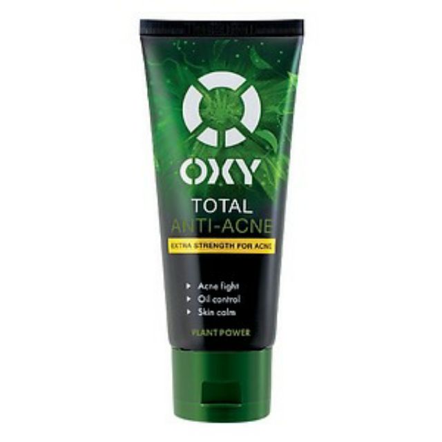 Sữa rửa mặt Oxy total anti acne tinh chất trà xanh sạch mụn (100g)