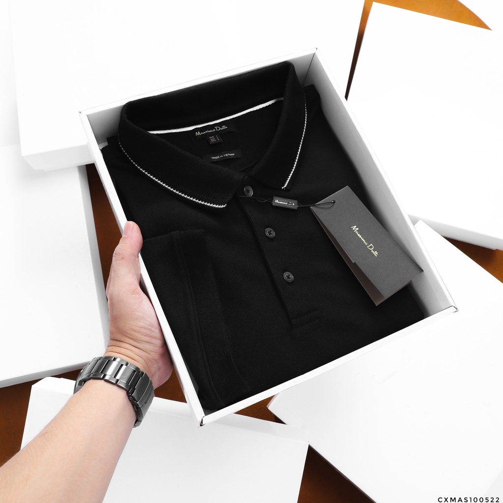 Aó polo nam M.Dutti cổ 3 khuy,Form Slimfit,vải cotton cá sấu khô dư xịn co dãn 4 chiều,thấm hút mồ hôi,Hàng VNXK