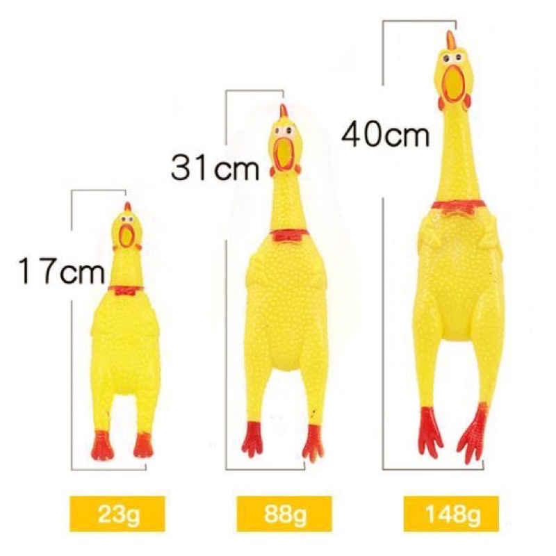 Gà đồ chơi la hét 17 cm - đồ chơi cho chó mèo thú cưng