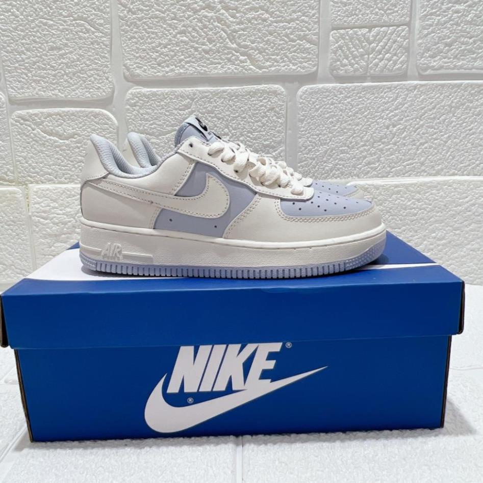 Giày_Nike AF1 Nam Nữ, Giày AF1 Tím Khoai Môn Xanh Trắng Full Box Bill