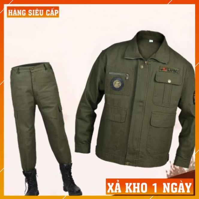 [FreeShip – Xả Kho 1 Ngày] Quần Áo Lính Mỹ US ARMY Giá Rẻ - Quần Túi Hộp Nam Kiểu Lính Rằn Ri