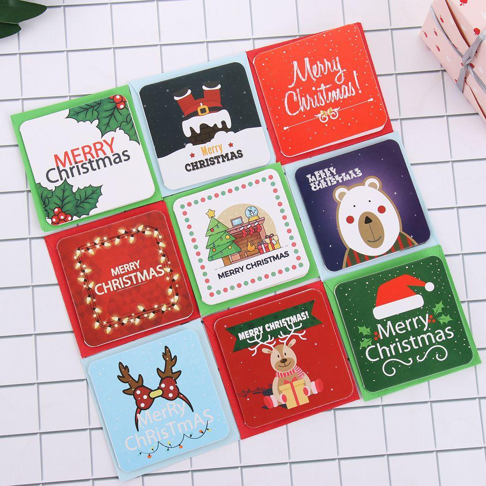 LAKAMIER Set 24 Tấm Thiệp Chúc Mừng Năm Mới / Giáng Sinh