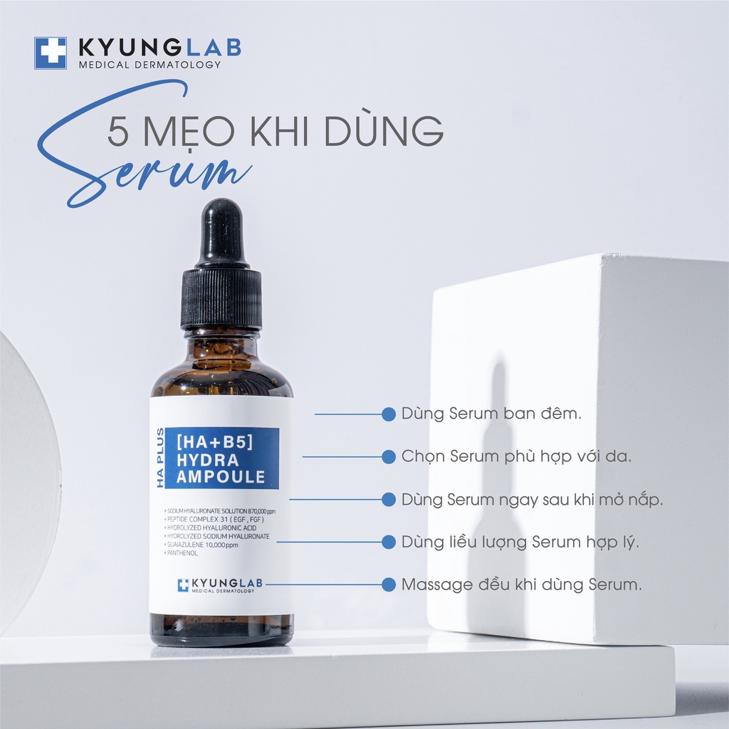 Serum HA B5 Hydra KYUNG LAB ampoule cấp ẩm căng bóng trắng da 50ml