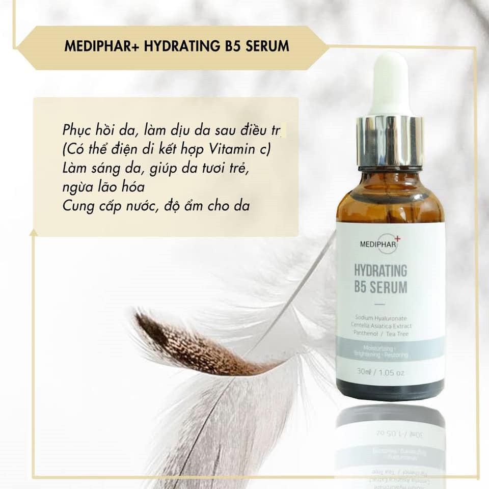 Serum Serum B5 Mediphar cấp ẩm PHỤC HỒI trắng sáng da mờ thâm sạm nám chống lão hóa da ( HÀNG CHÍNH HÃNG )