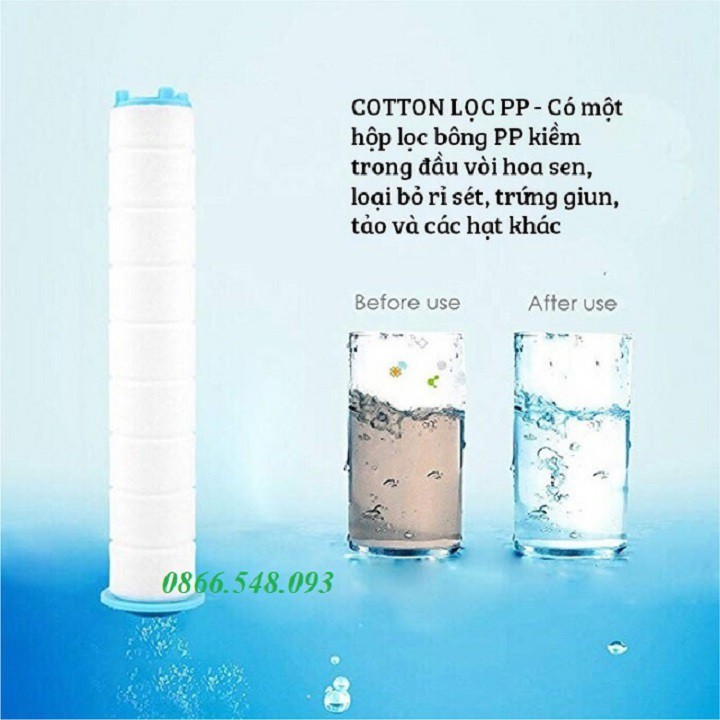 [Mã LIFE50KALL giảm 10% đơn 200K] Đầu vòi sen tắm tăng áp, lọc nước chính hãng Hàn Quốc YC-300