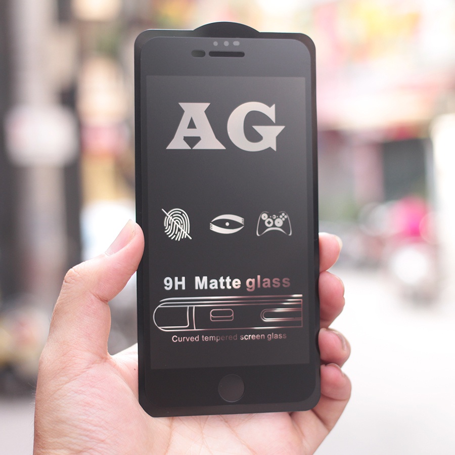Kính Cường Lực IPHONE CHỐNG VÂN TAY AG Full Màn cho IP 6 6s 7 8 Plus SE X XS XS Max 11 12 13 14 Plus Pro Max