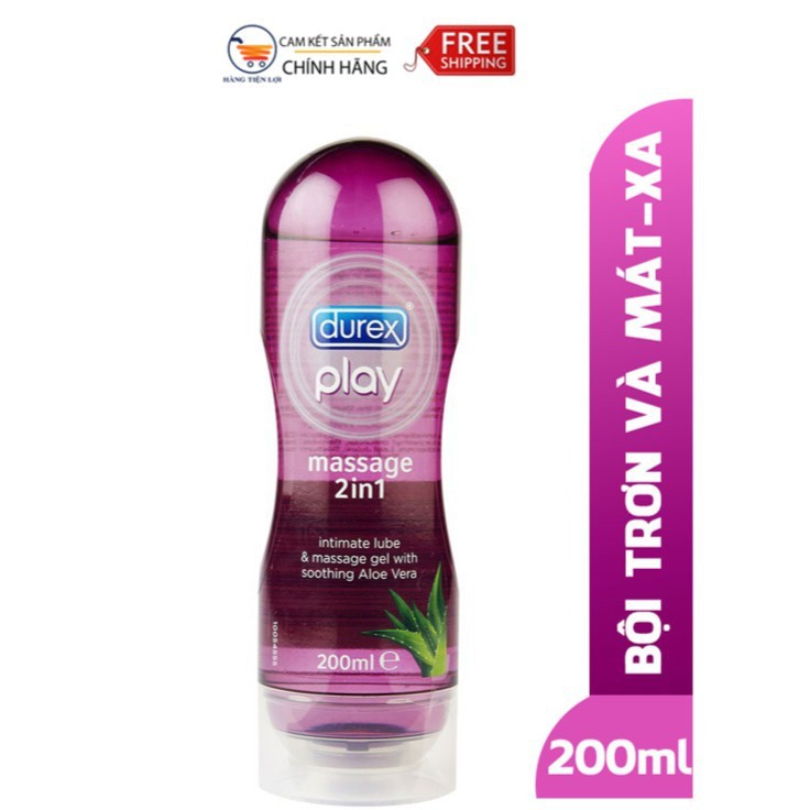 [ CAM KẾT CHÍNH HÃNG ] Gel Bôi Trơn Và Massage 2in1 Durex 200ml