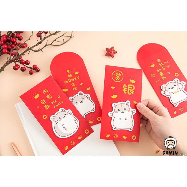 Bao Lì Xì Hình Chuột Hamster Dễ Thương Năm 2020