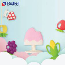 Gặm nướu Silicone Richell cho bé từ 3 tháng tuổi