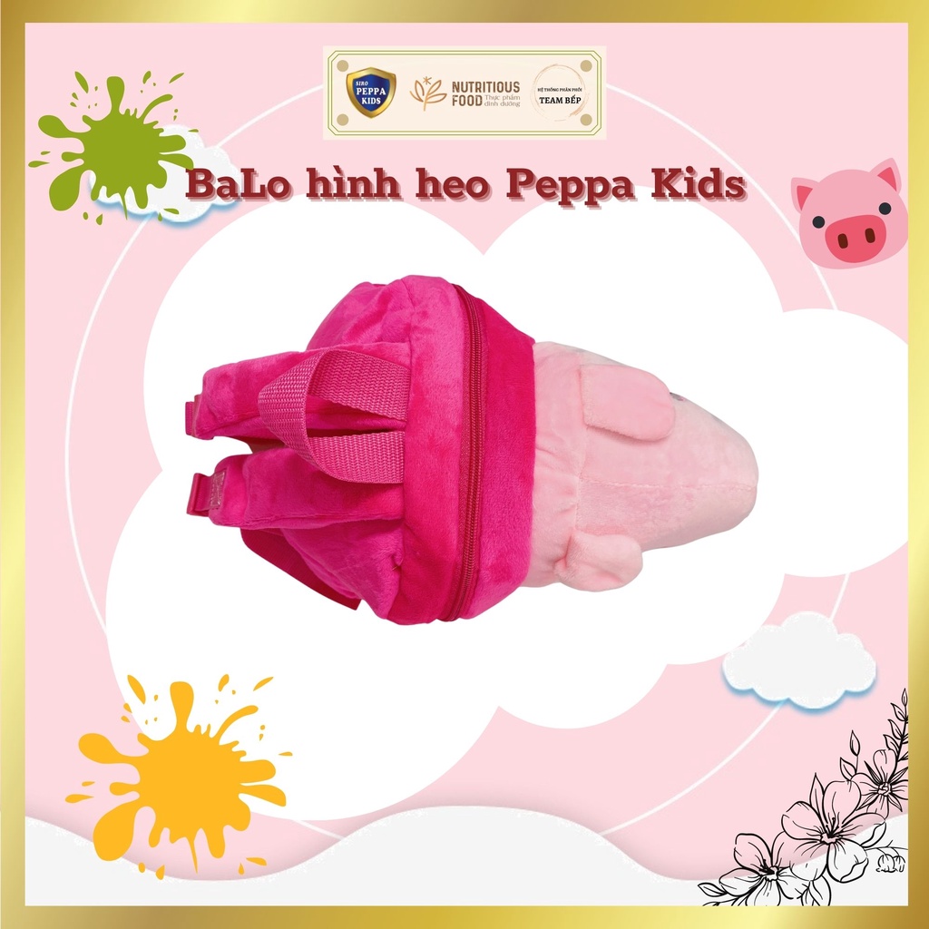 Balo cho bé hình heo PEPPA cực xinh xắn và mềm mịn - Mã: BEP026