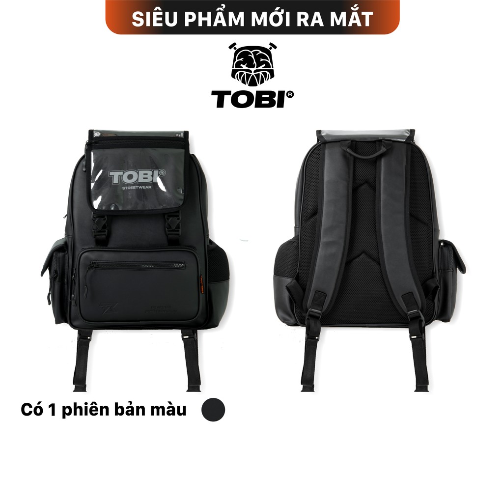 Balo Backpack TB Leather UNISEX chính hãng local brand TOBI - Vải dệt NANO chống thấm, chống bấm bụi