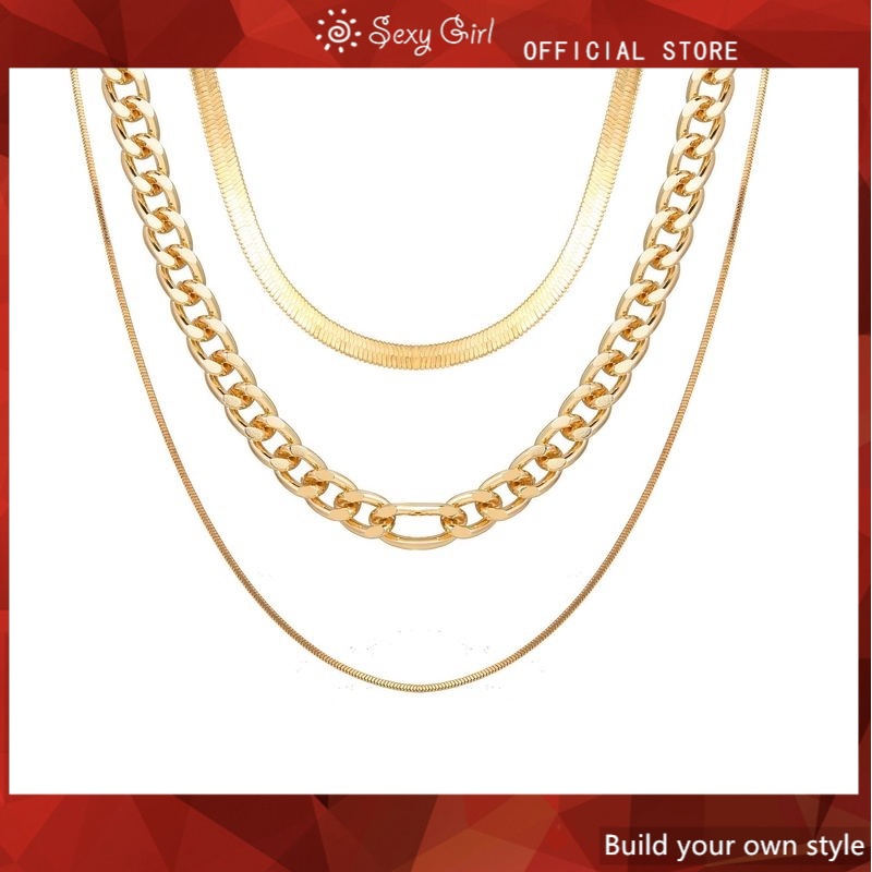 Vòng cổ Kim Loại Nhiều Tầng Thời Trang Dành Cho Nữ