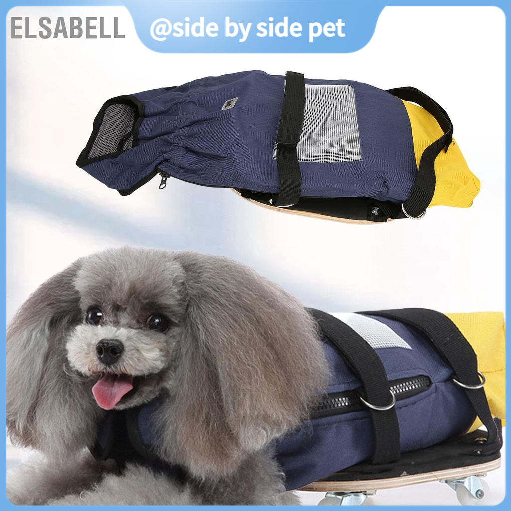 Elsabell. Xe lăn cho thú cưng Composite Plank chó bị liệt với túi vải Oxford mèo