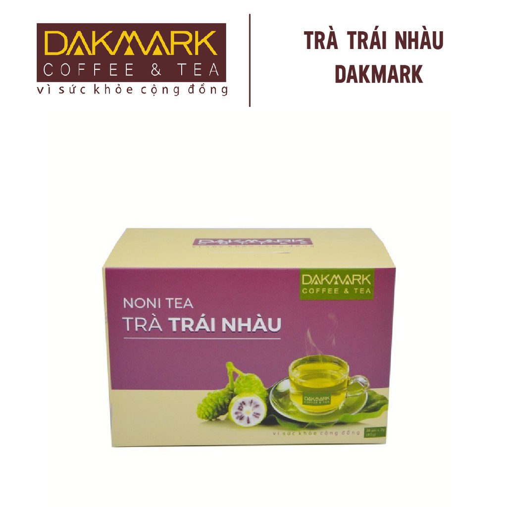 Trà Hoa Quả Trái Nhàu DakMark Giảm Đau, Căng Thẳng, Thanh Nhiệt Cơ Thể - 1 Hộp (Date T11.2021)