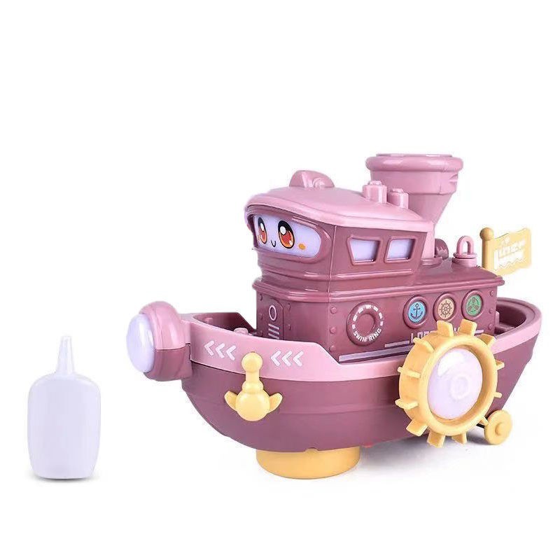PVN17985 - Tàu thủy phun khói có nhạc, có đèn Dễ Thương Siêu Đáng Yêu Đồ Chơi Cho Bé T2 - #dochoichobe