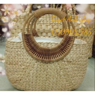 Giỏ xách tre nứa , túi xách nữ thời trang handmade, giỏ xách áo dài.