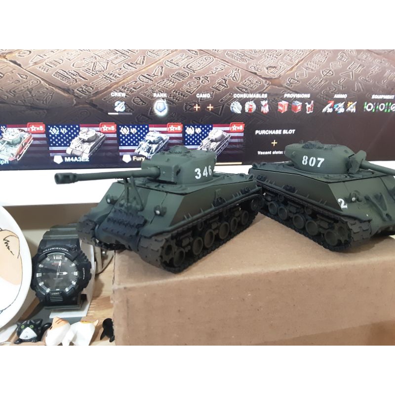 Mô hình xe quân sự xe tăng world of tank WoT M4A3E8