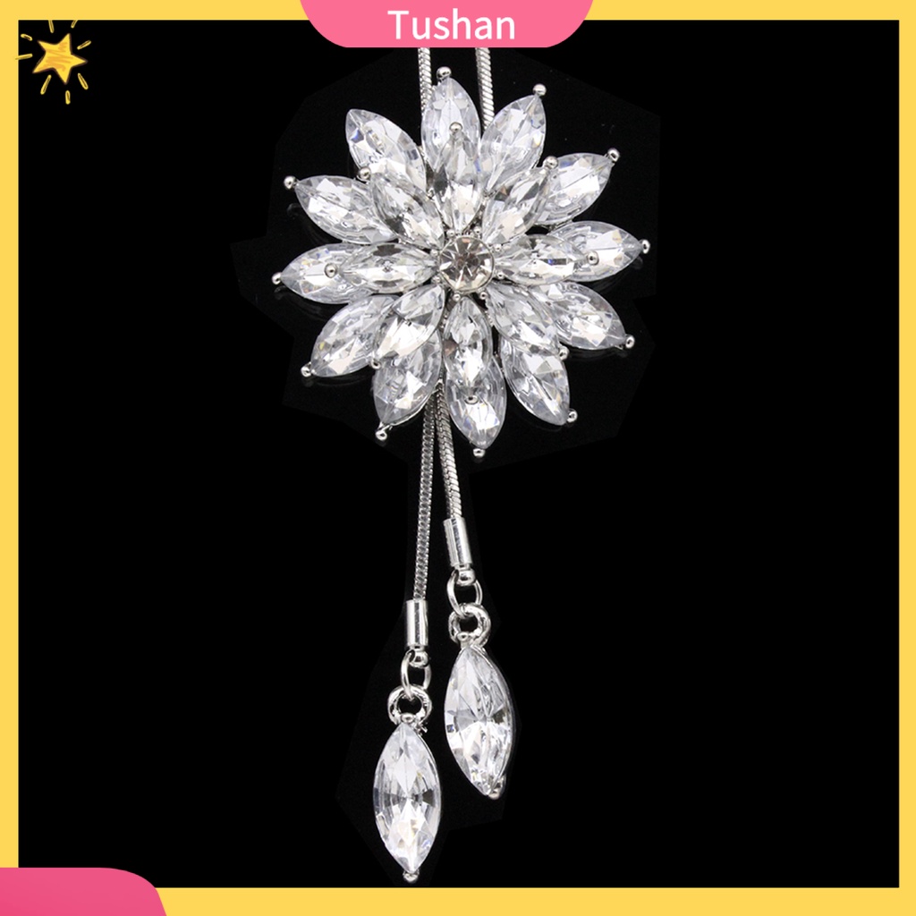 Vòng cổ mặt hình bông tuyết đính đá lấp lánh